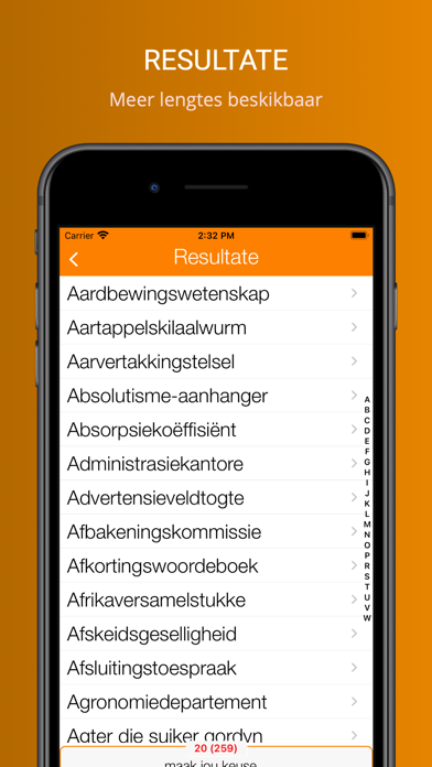 Blokkiesraaisel Woordeboek Screenshot