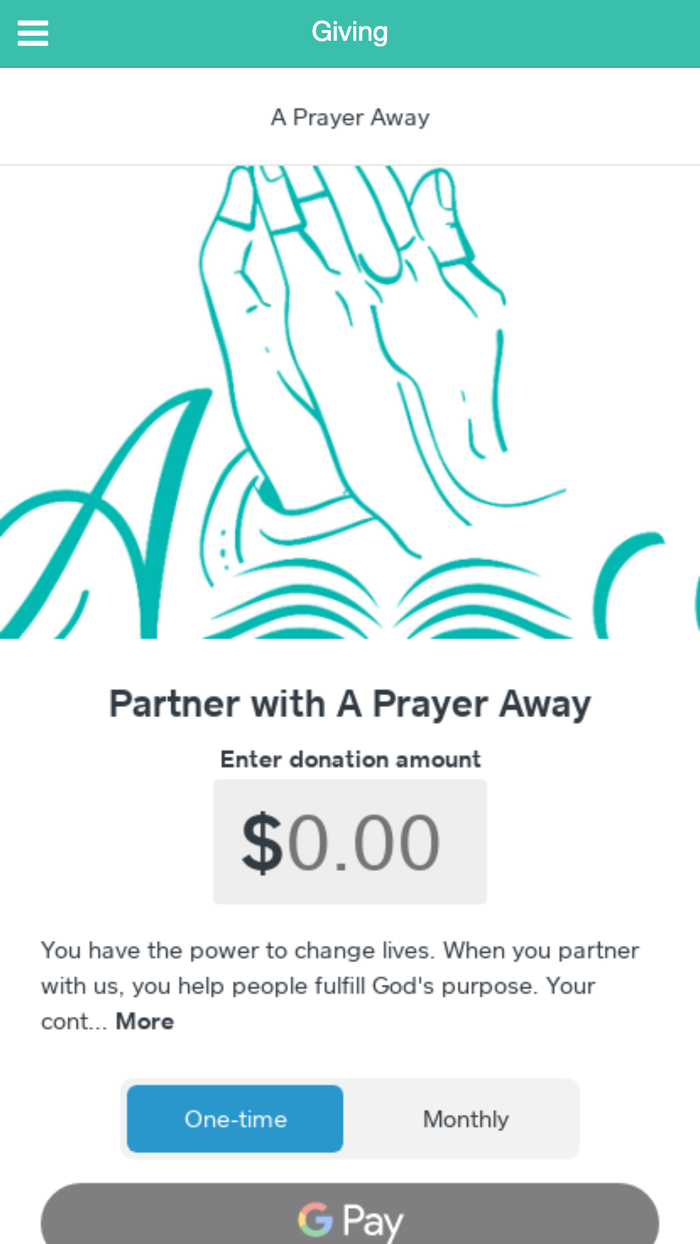 A Prayer Away App
