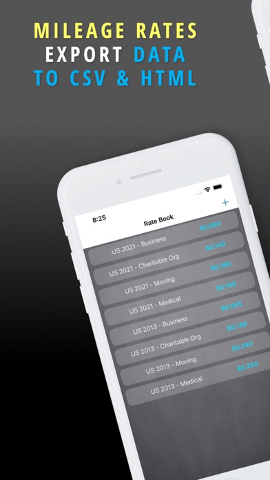 Mileage Expense Log & Tracker Screenshot