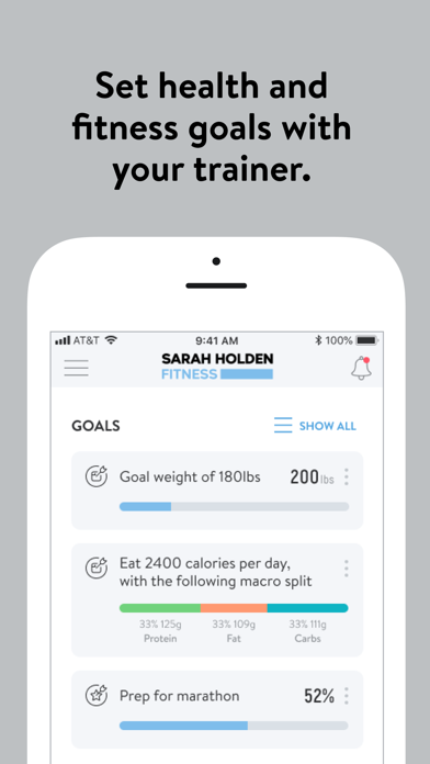 Sarah Holden Fitness Screenshot