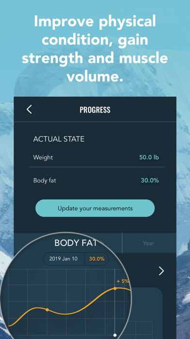 Aeroski Fitness App Screenshot