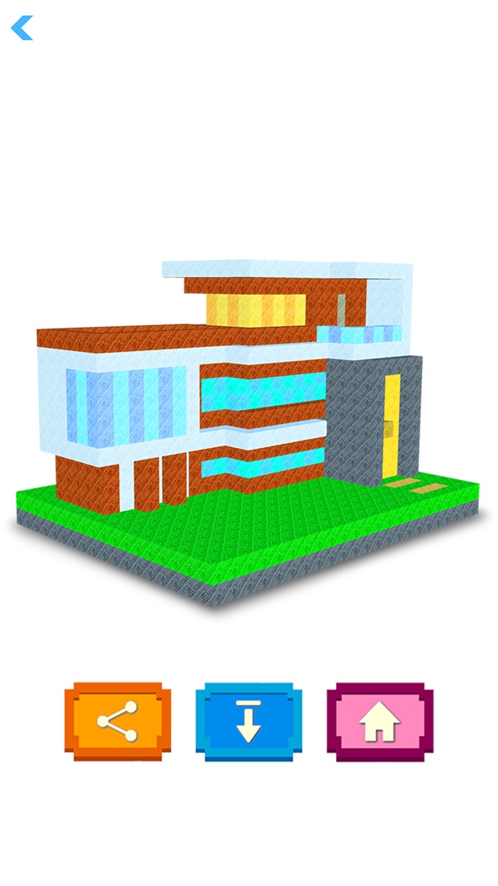 House 3D Voxel Color By Number
