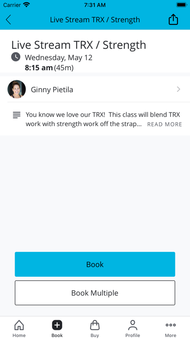 IMPACT Fitness + Training Screenshot