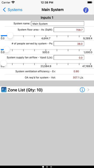 HVAC ASHRAE 62.1 Screenshot