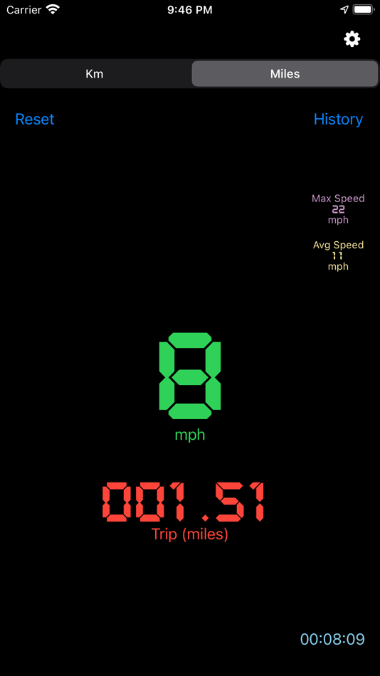 #2. Mph Kmh Counter (Speedometer) (iOS) Podle: Ofir Yagil