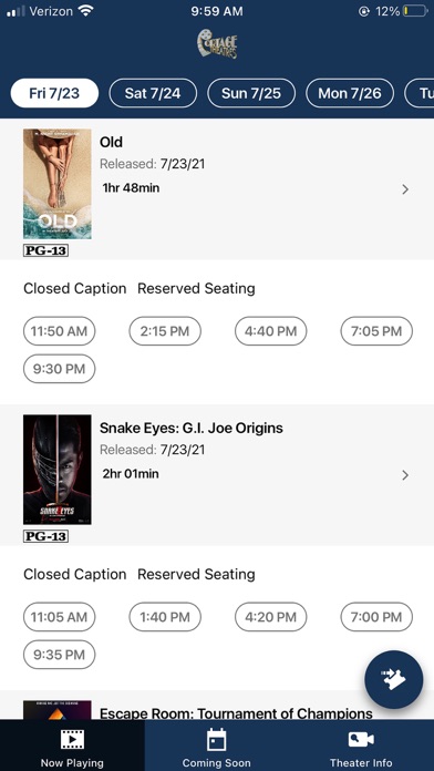 Portage Theaters Screenshot