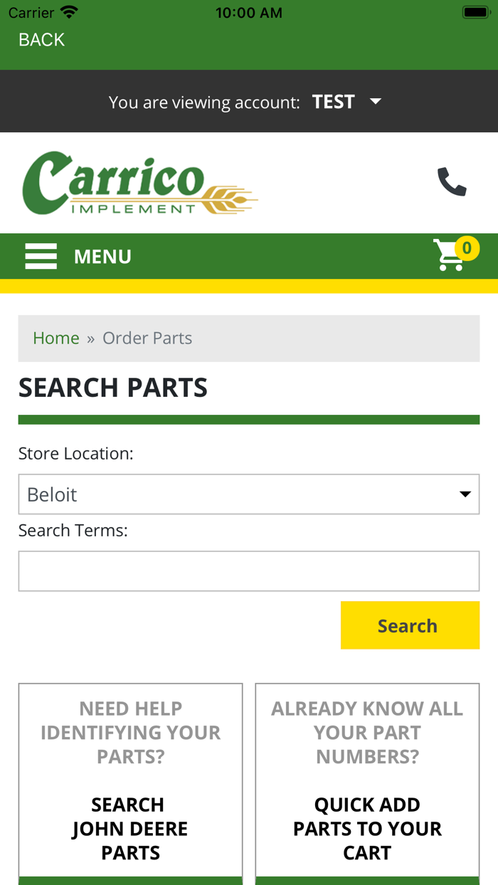 CarricoImplementCustomerPortal