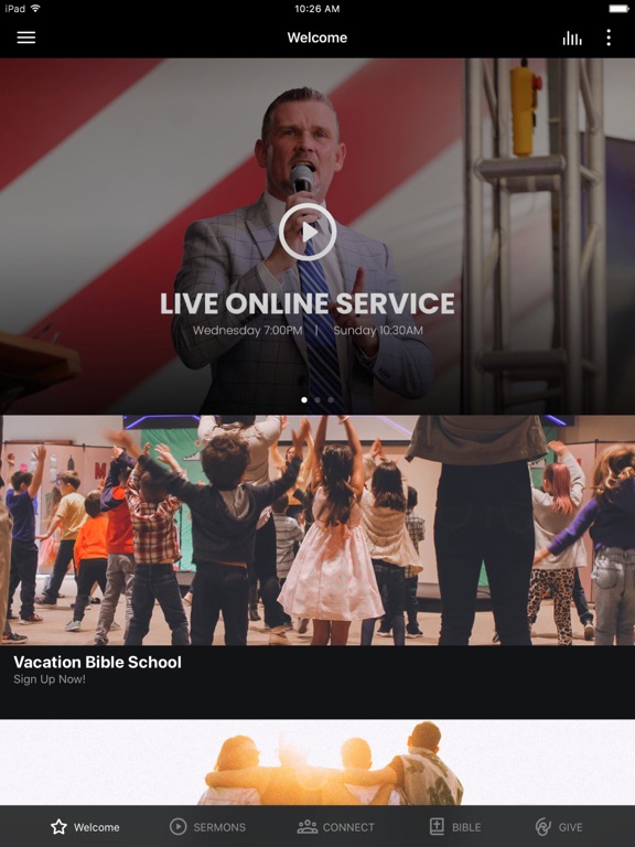Global Vision Bible Church iPad screenshot 1 - Education app
