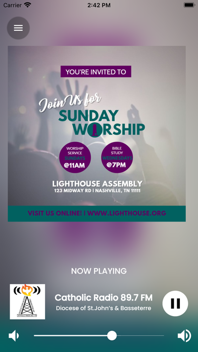 Catholic Radio 89.7 FM Screenshot