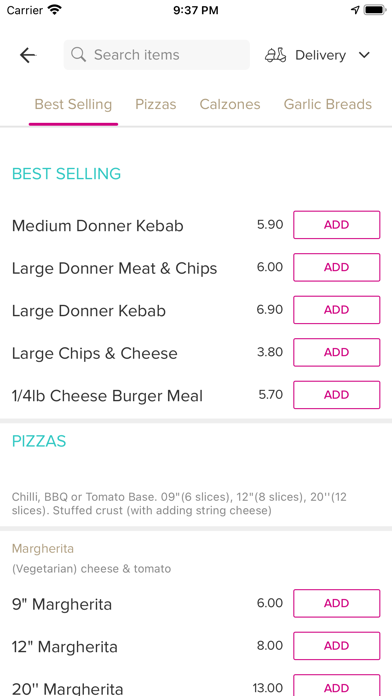 Mediterranean Kebab House. Screenshot