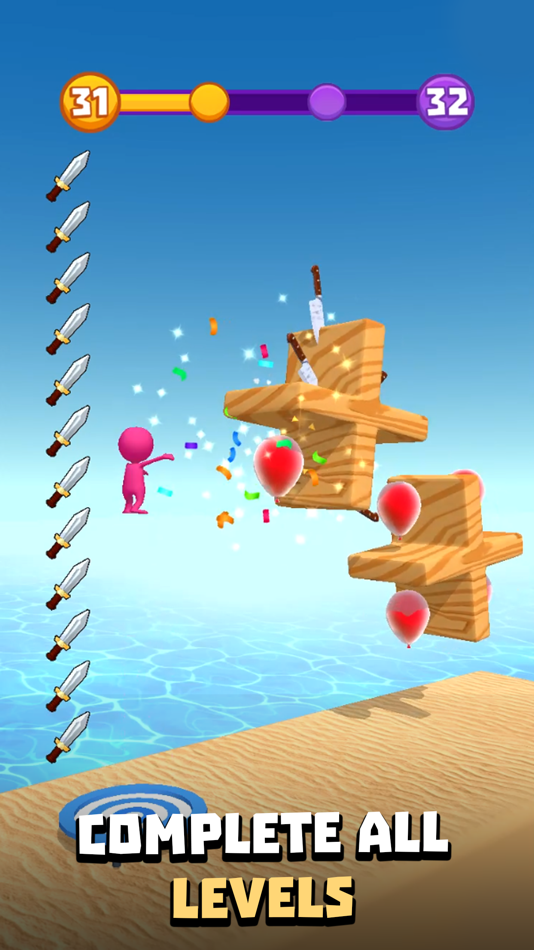 #3. Knife Jump And Hit (iOS) 由: Alexandr Chernov