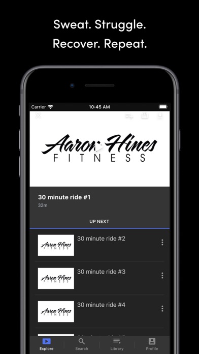Aaron Hines Fitness Screenshot