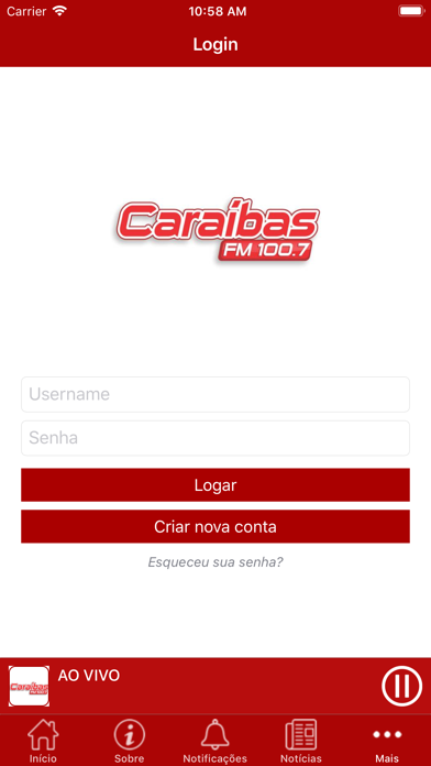 Rádio Caraíbas FM Screenshot