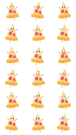 Game screenshot Pizza Slice Foodie Stickers apk