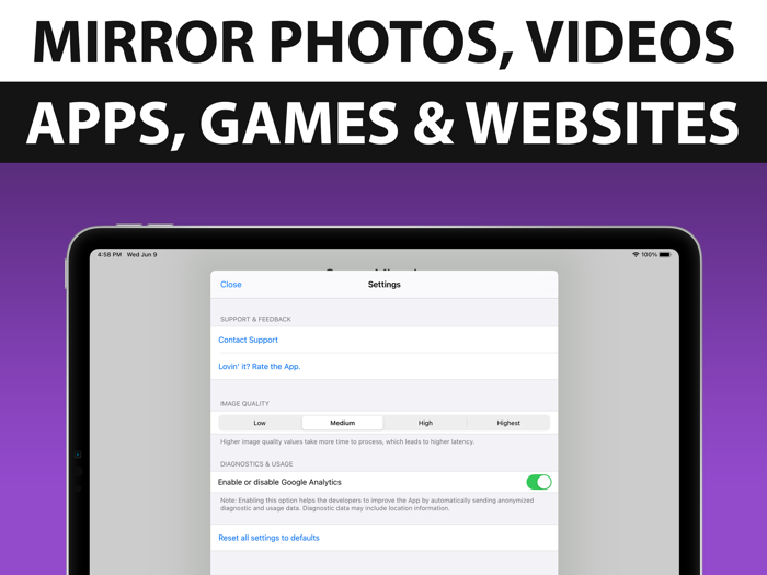 Screen Mirroring for Roku