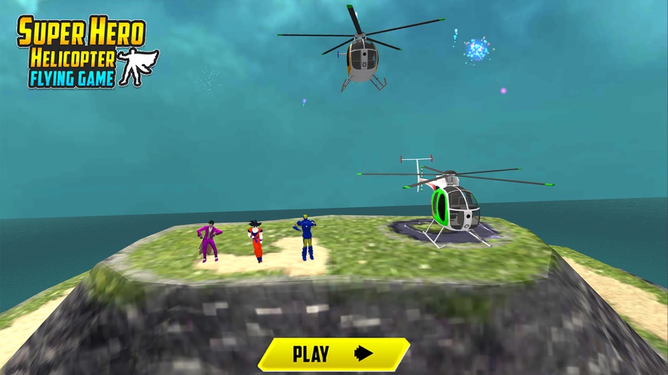 Flying Superhero Helicopter 3D - 1.0 - (iOS)