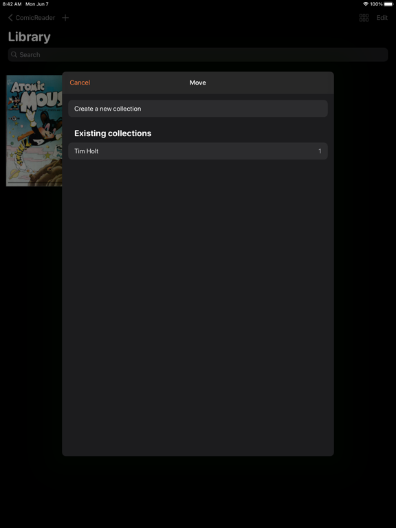 ComicReader - Read your comics iPad screenshot 3 - Book app