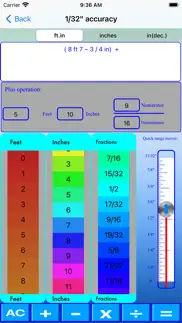 slider imperial calculator iphone screenshot 4