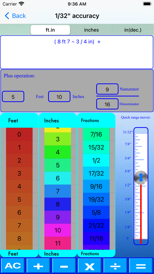 #4. Slider Imperial Calculator (iOS) 由: Aberdeen Telecom.Inc.