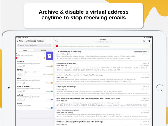 EPRIVO Private Identity Guard iPad screenshot 7 - Productivity app