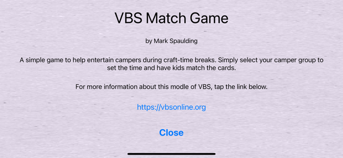 VBS Match