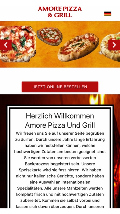Amore Pizza Und Grill Screenshot