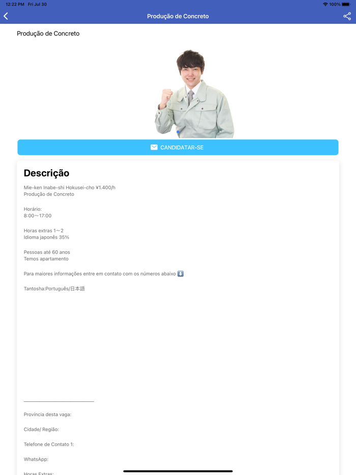 Altas Empregos no Japão