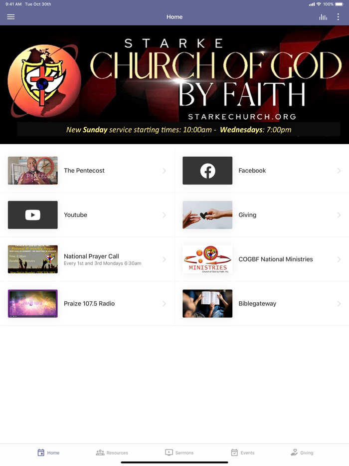 Starke Church of God by Faith