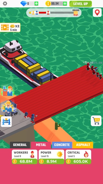 Bridge idle: Build simulator Screenshot