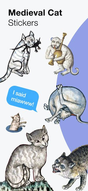 ‎Medieval Cat Stickers Screenshot