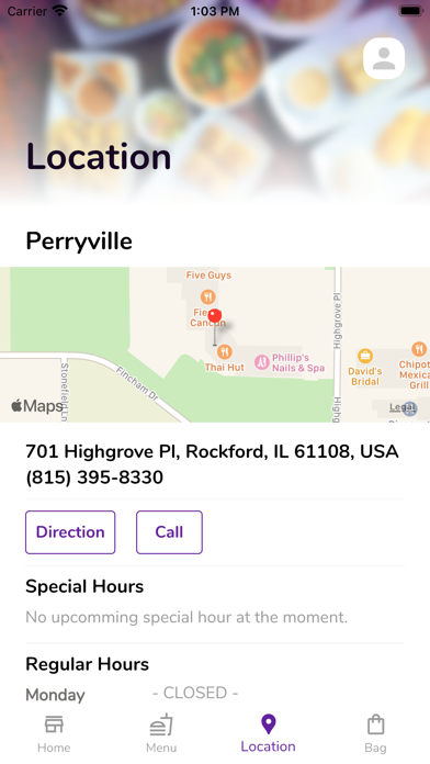 Thai Hut iPhone screenshot 4 - Food & Drink app