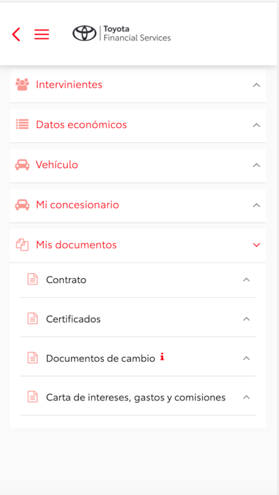 Mi Banco Toyota Screenshot