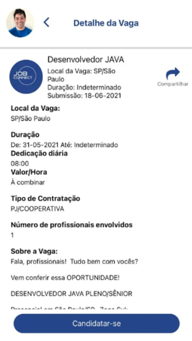 JOB Connect Screenshot