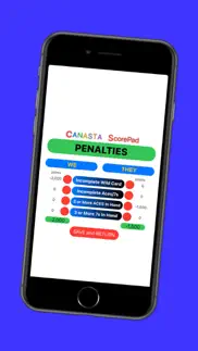 canasta scorepad iphone screenshot 4