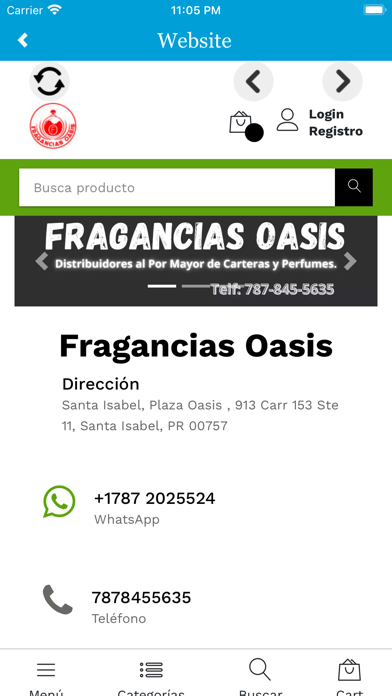 Fragancias Oasis App Screenshot