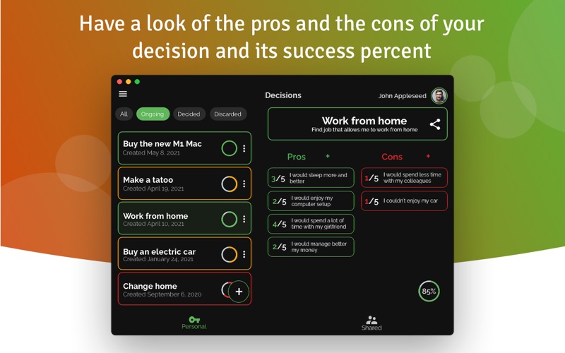 Screenshot #2 pour Pros-Cons - Decision Maker Pro