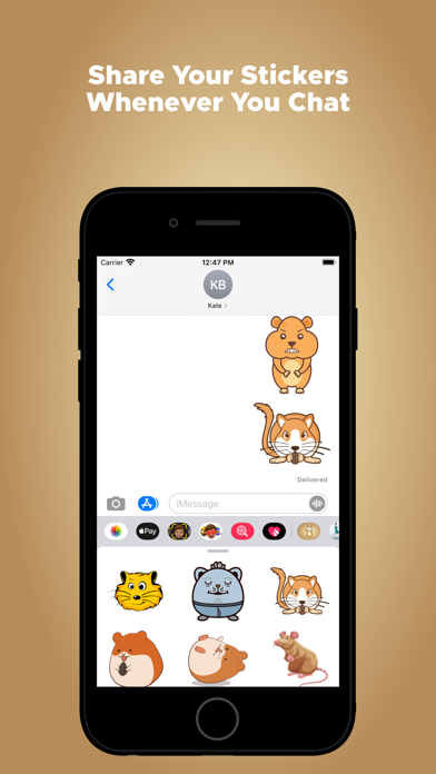 Screenshot #3 pour Adorable Hamster Stickers