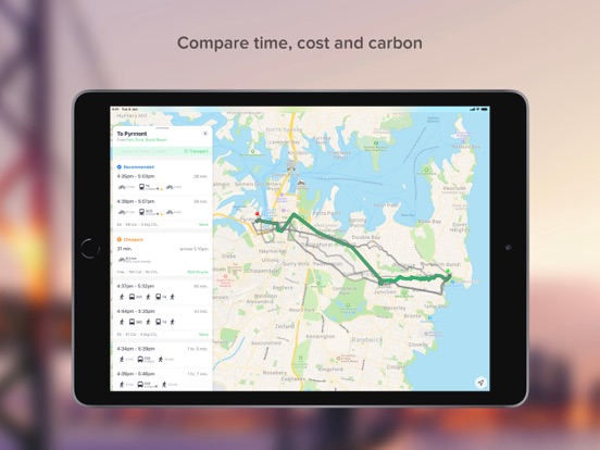 TripGo iPad screenshot 2 - Navigation app