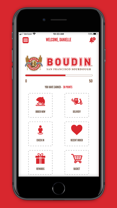 Boudin Bakery - Order, Rewards Screenshot