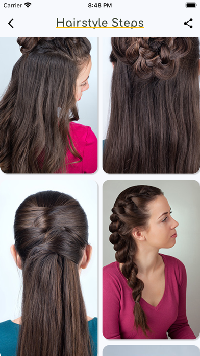 Girls Hairstyles Step by Step Screenshot