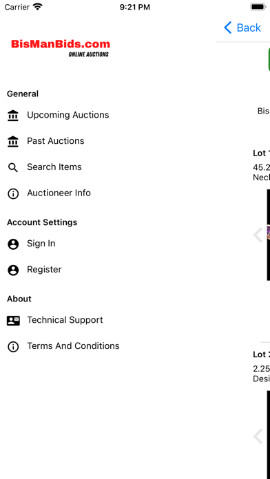 Screenshot #2 pour Bisman Bids