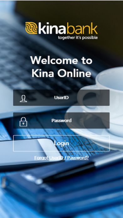 Kina Corporate Mobile Banking Screenshot
