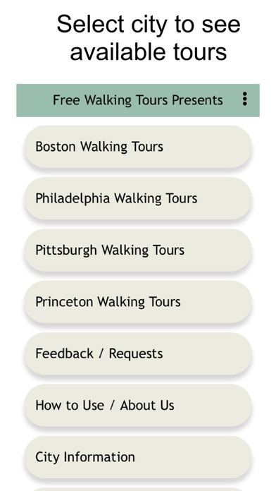 Free Walking Tours Presents Screenshot