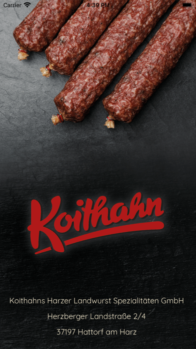 Koithahns BestellApp Screenshot