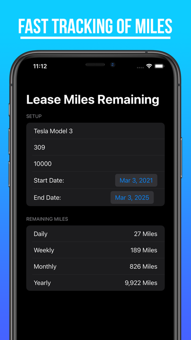 Lease Tracker Screenshot
