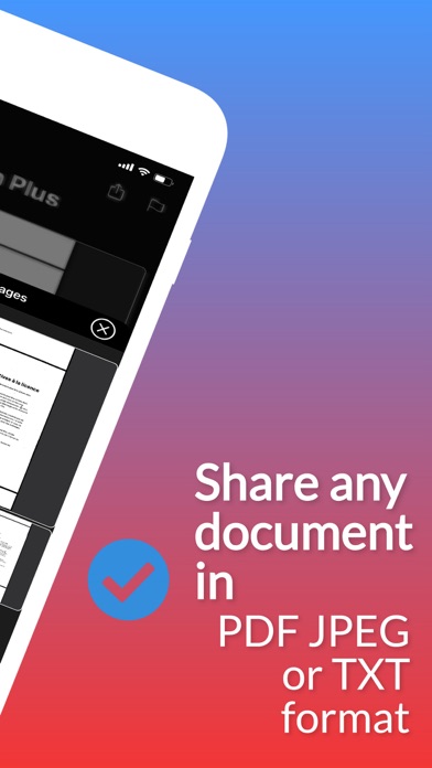 Quickscan+ to PDF OCR JPG TXT Screenshot 2 - AppWisp.com Quickscan+ to PDF OCR JPG TXT Screenshot 2 - AppWisp.com