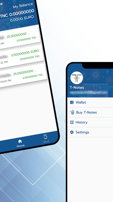 T-Notes Wallet Screenshot