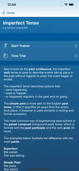 Game screenshot French Verbs Trainer hack