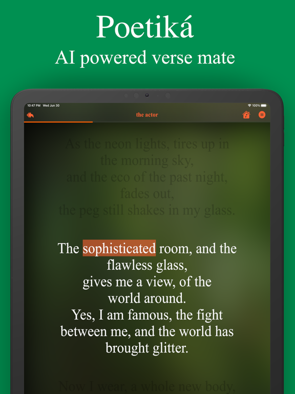 Poetik: On Poems and Poetry iPad screenshot 4 - Lifestyle app