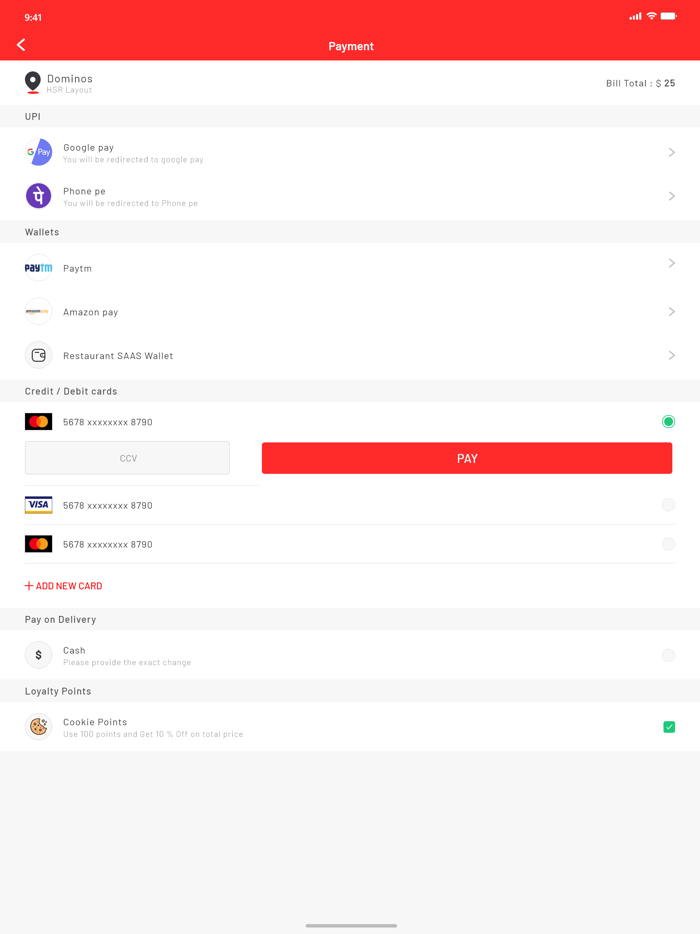 SAAS FOOD DELIVERY SYSTEM